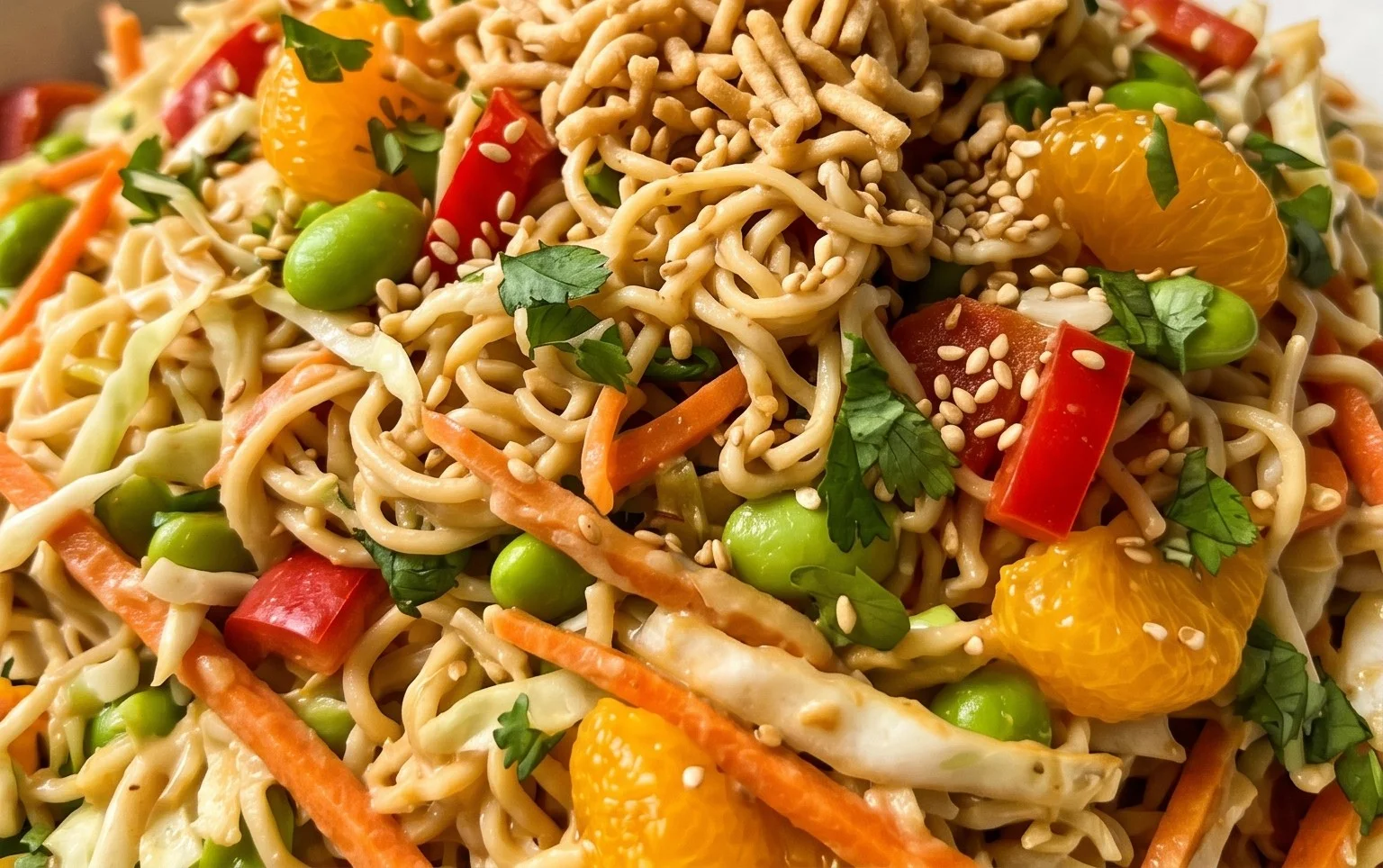 Crunchy Asian Ramen Noodle Salad Recipe