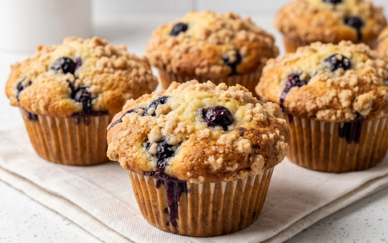 Sour Cream Blueberry Muffins