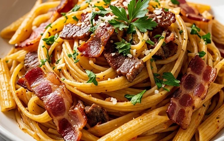 Beef Bacon Pasta