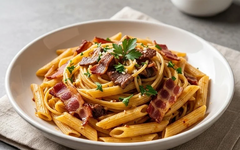 Beef Bacon Pasta
