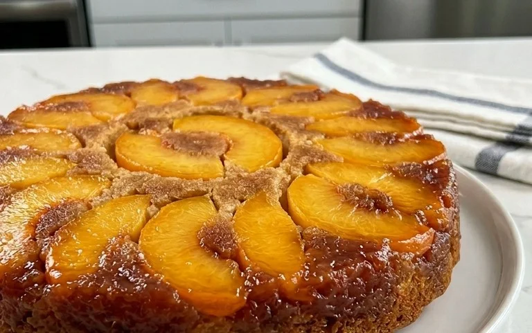 Peach Upside-Down Cake Recipe