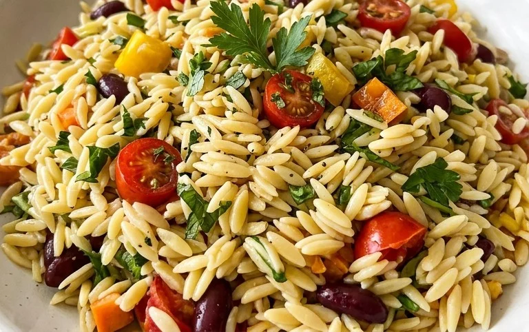Rainbow Orzo Salad