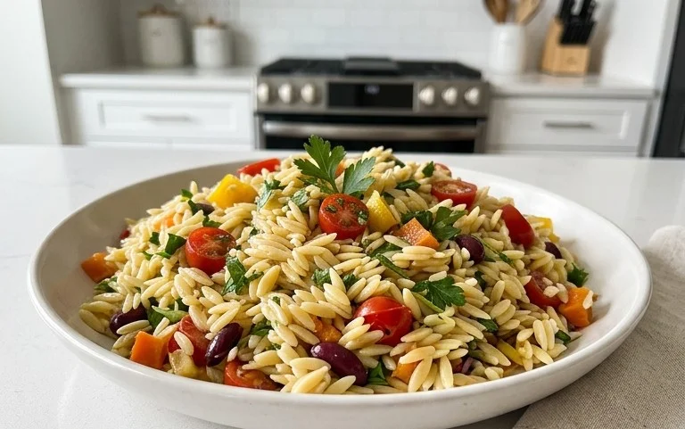 Rainbow Orzo Salad