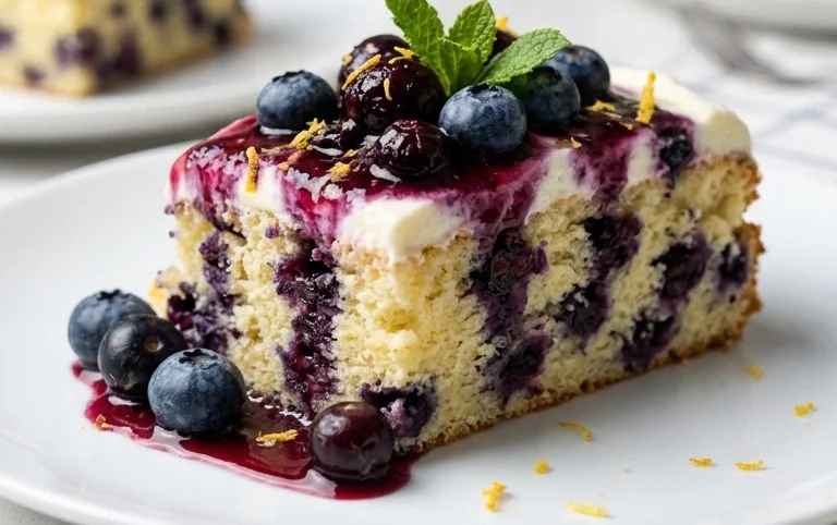 Nova Scotia Blueberry Cream Cake