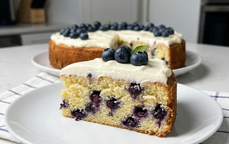 Nova Scotia Blueberry Cream Cake