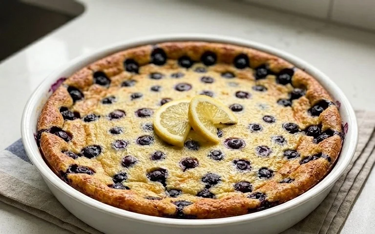 Lemon Blueberry Clafoutis