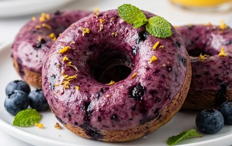 Wild Blueberry Cake Donuts