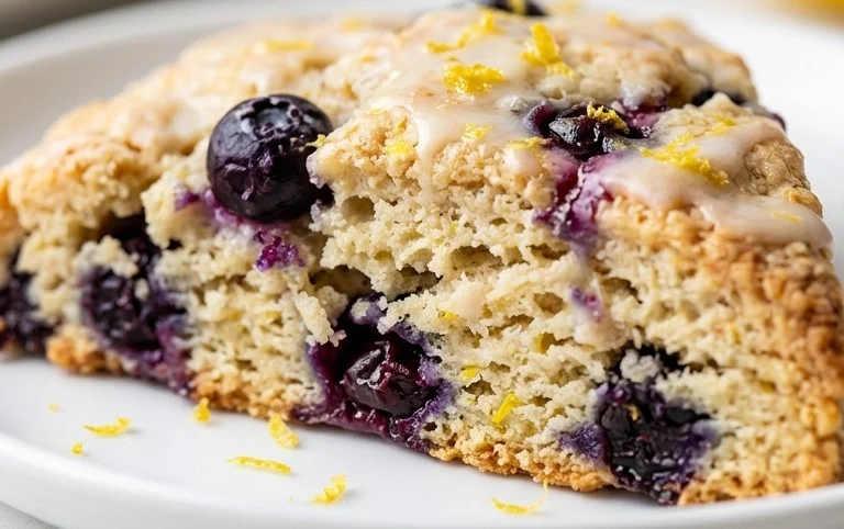 Almond Flour Lemon Blueberry Scones