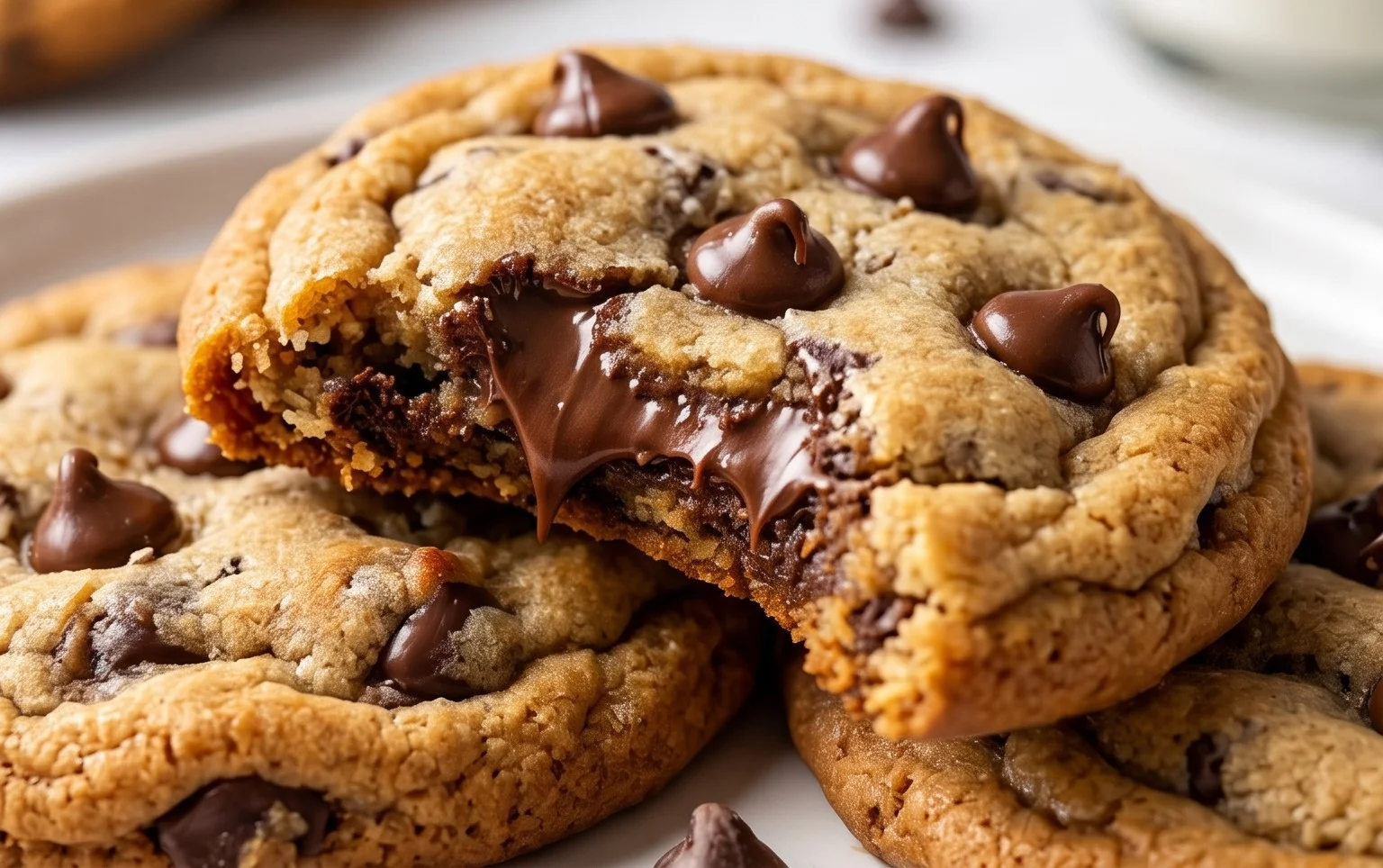 Crispy and Chewy Chocolate Chip Cookies