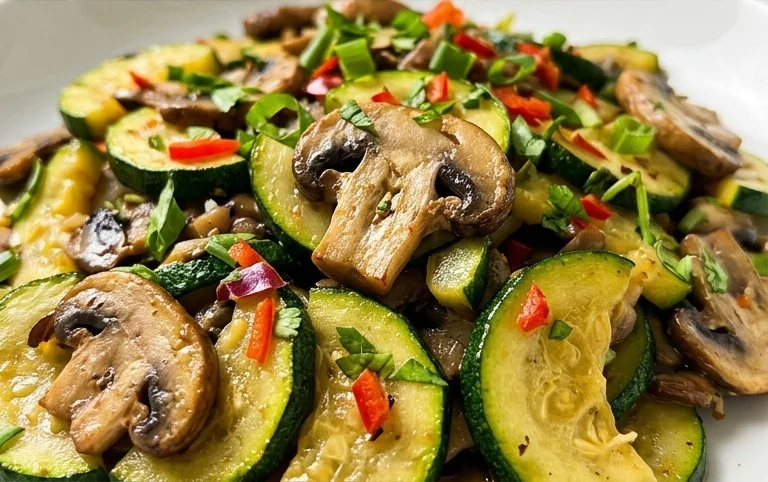Skillet Zucchini and Mushrooms