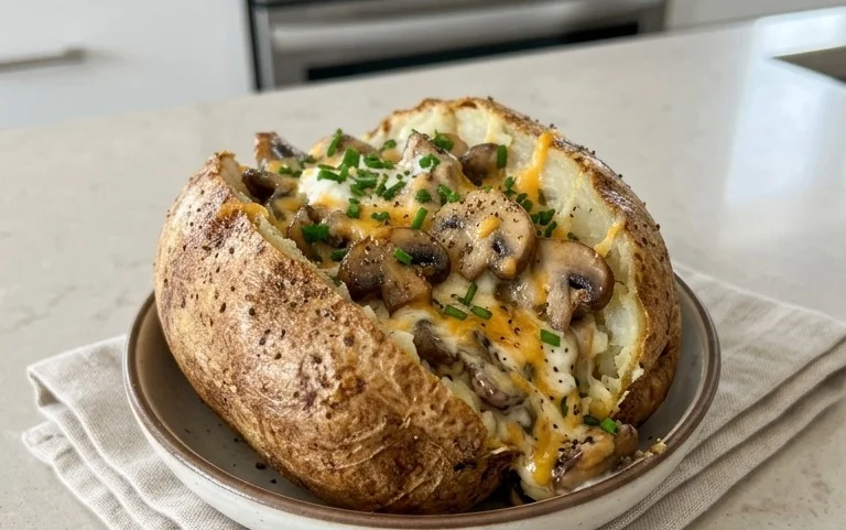 The Ultimate Stuffed Baked Potatoes with Mushrooms