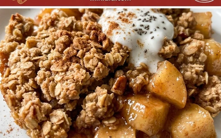 Healthy Breakfast Apple Crum extractble