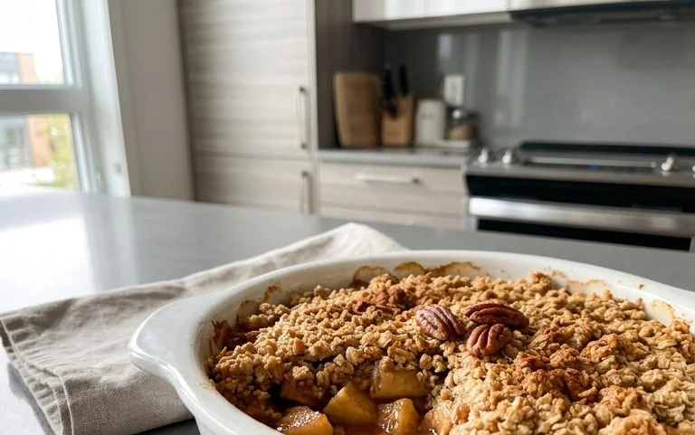 Healthy Breakfast Apple Crum extractble