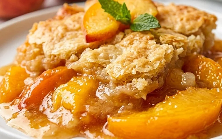 The Easiest Southern Peach Cobbler