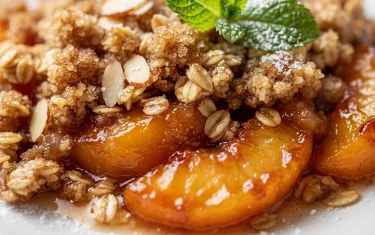 Fresh Peach Crisp Recipe