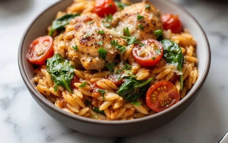 Chicken Orzo (30-Minutes, One-Pan)