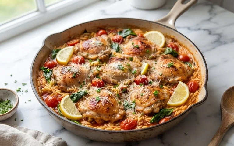 Chicken Orzo (30-Minutes, One-Pan)