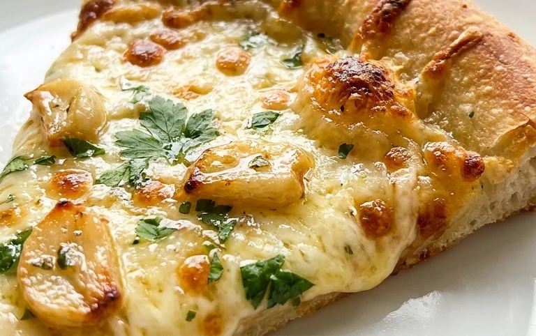 buttery garlic pizza
