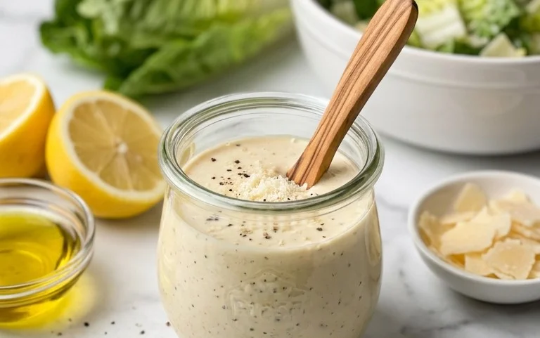 Caesar Salad Dressing (Classic, Creamy & 5 Minutes) 🥗