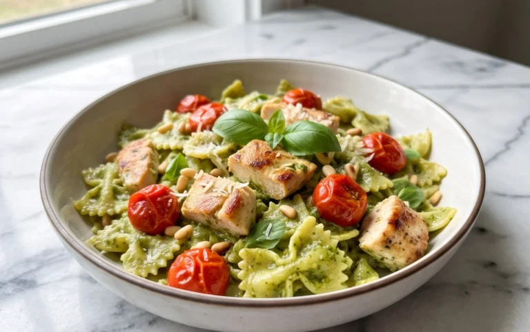Creamy Chicken Pesto Pasta
