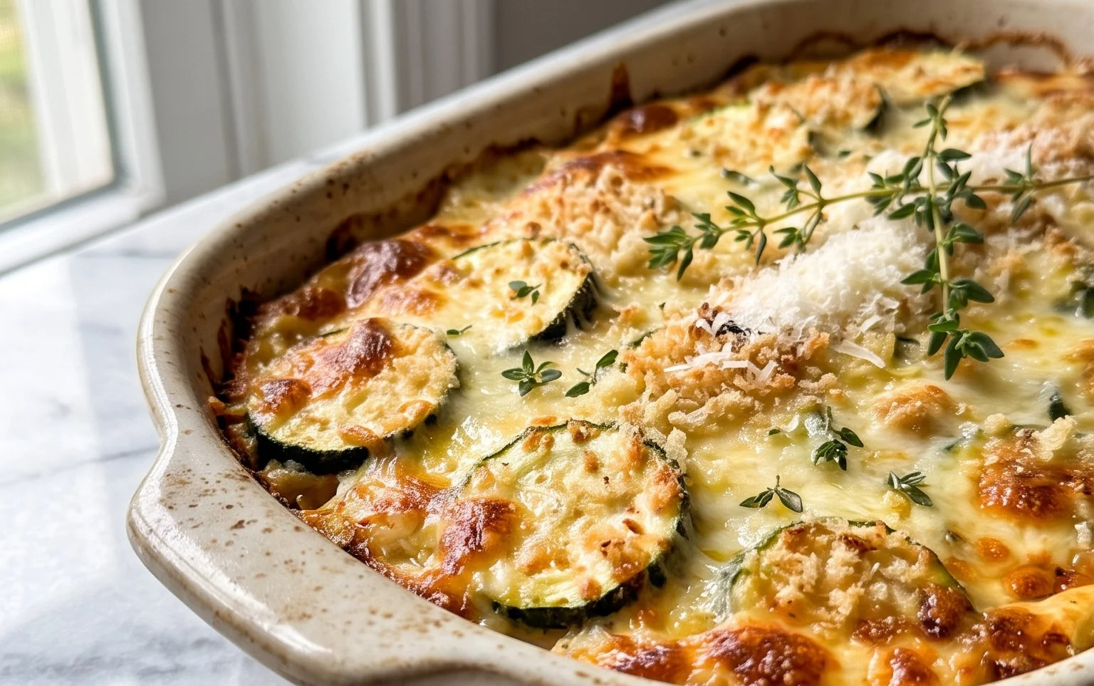 Baked Zucchini and Cheese