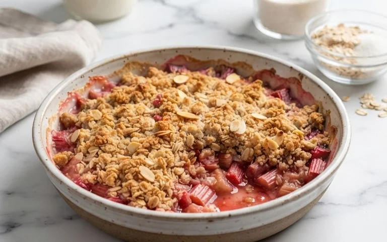 Easy Rhubarb Crisp