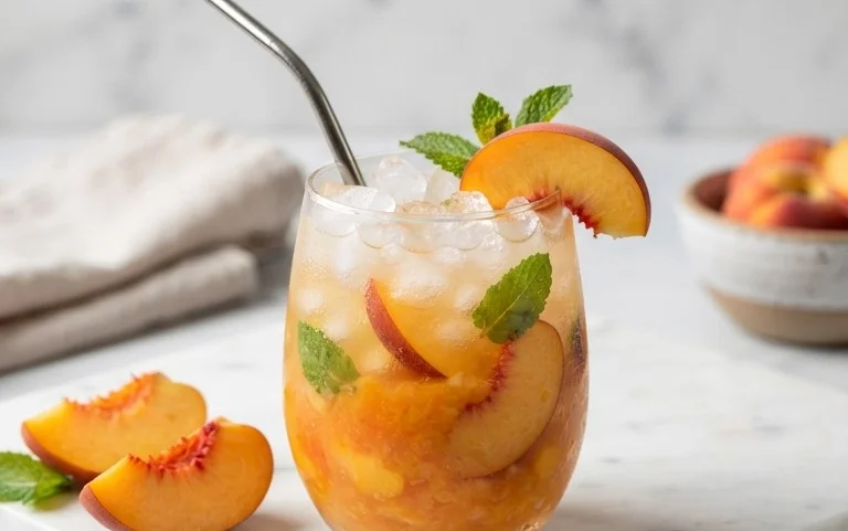 Refreshing Peach Lemonade