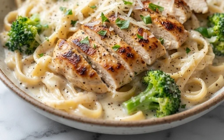 Low Calorie Chicken Alfredo