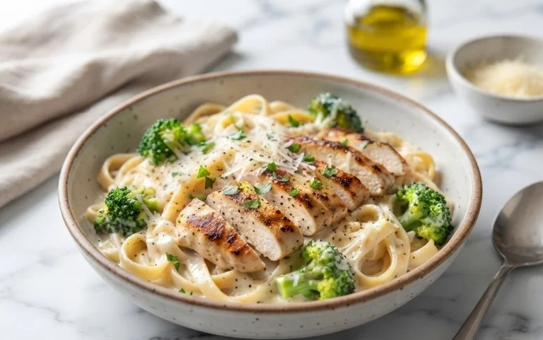 Low Calorie Chicken Alfredo