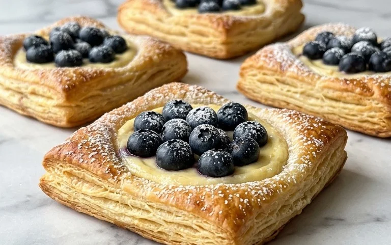 Blueberry Cream Cheese Puff Pastry