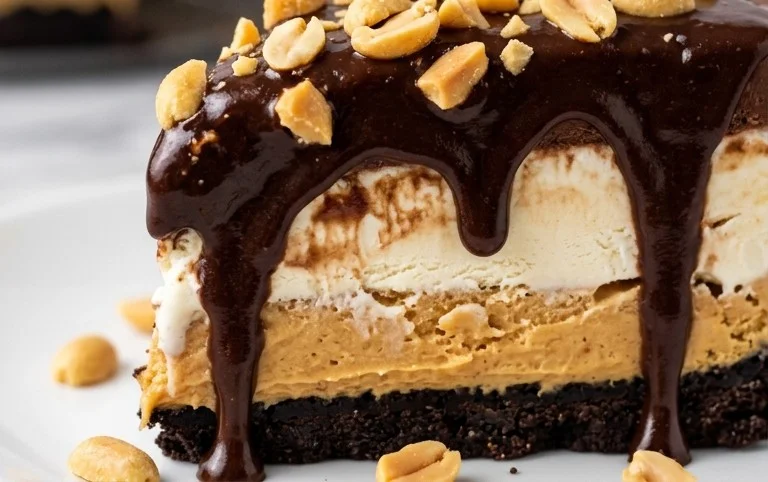 Buster Bar Ice Cream Cake