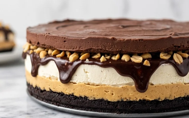 Buster Bar Ice Cream Cake
