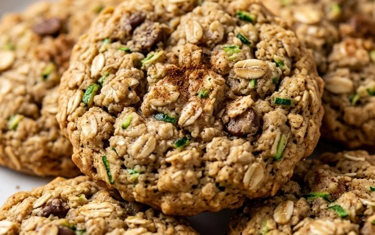 Healthy Zucchini Oatmeal Cookies