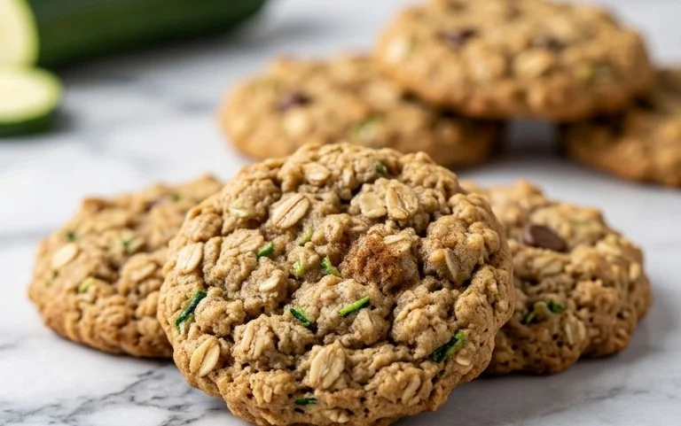 Healthy Zucchini Oatmeal Cookies