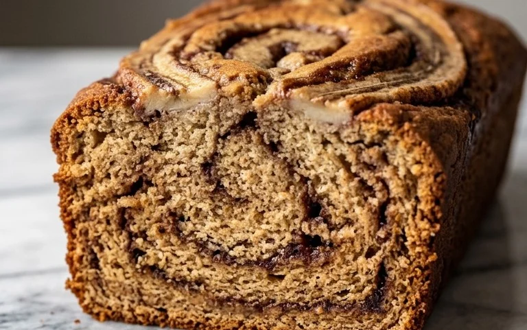 Cinnamon Roll Banana Bread
