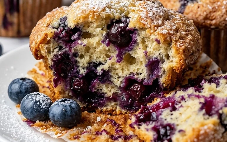 Homemade Blueberry Muffins