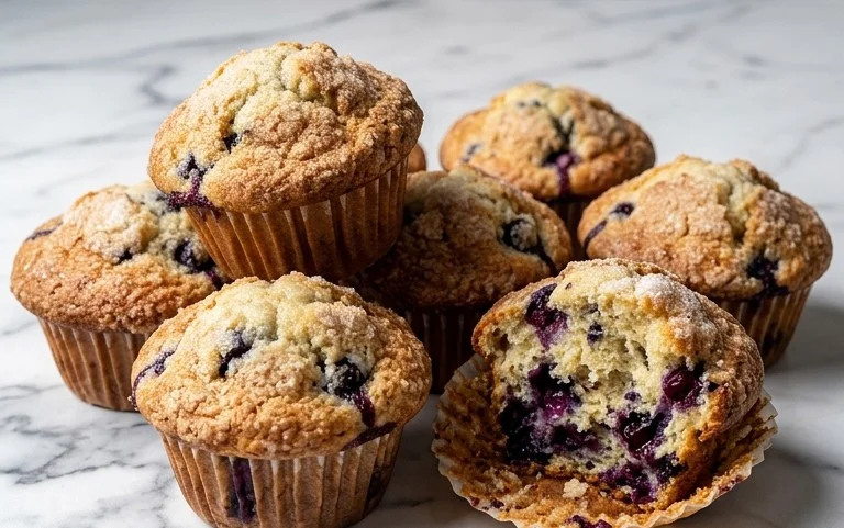 Homemade Blueberry Muffins