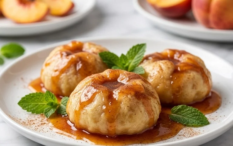 Peach Dumplings