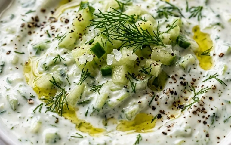 Cucumber Dip with Sour Cream and Dill