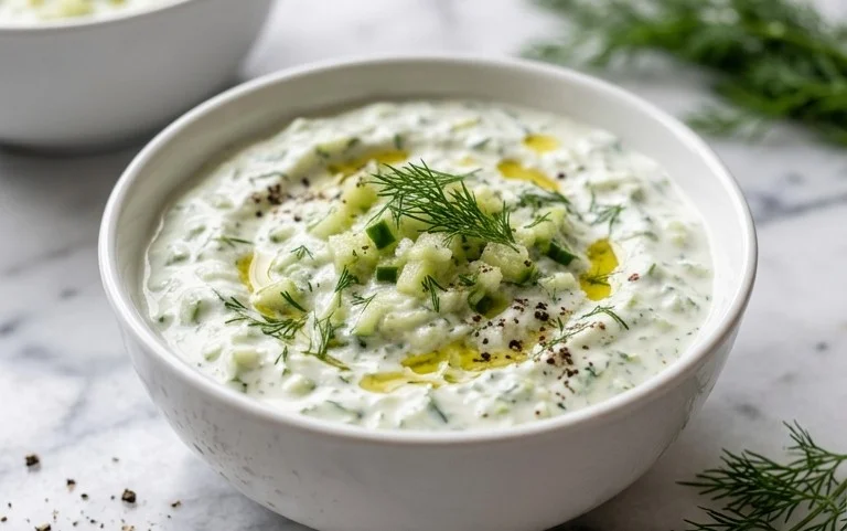 Cucumber Dip with Sour Cream and Dill