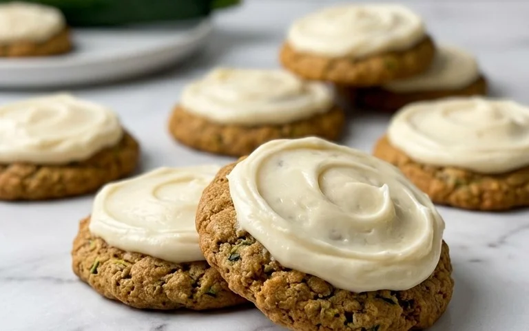 Zucchini Cookies with Cream Cheese Frosting