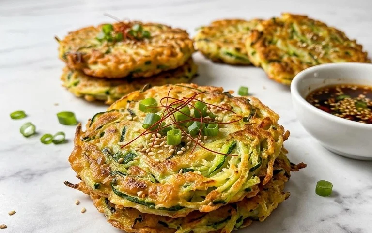 Quick & Easy Korean Zucchini Fritters (Hobak Jeon)