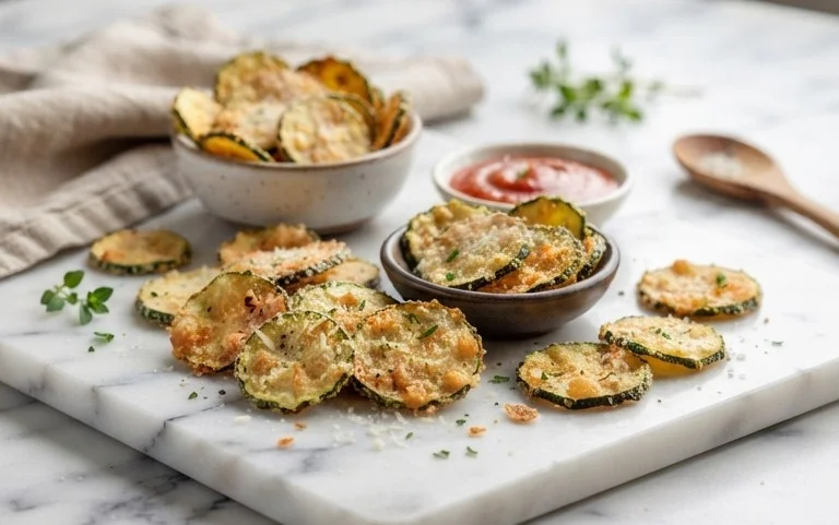 Crispy Baked Zucchini Chips
