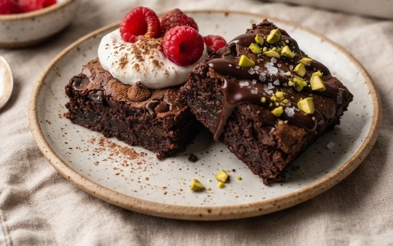 Flourless Chickpea Brownies (Vegan & Gluten Free)
