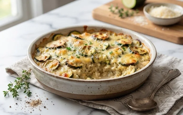 Julia Child's Zucchini and Rice Gratin (Tian de Courgettes au Riz)